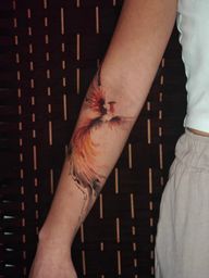 Watercolor Phoenix Tattoo