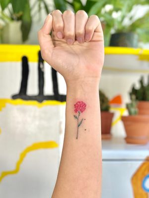 floral tattoo *carnation