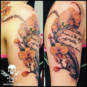 Wir sind wieder da... We are back... Zweiter Teil vom Second Part#orchidtattoo @raikpillmannInfos wie immer 017627112764 auch WhatsApp... http://crazy-ink-tattoo.dehttp://facebook.com/crazy.ink.tattoo.berlinhttp://instagram.com/crazy.ink.tattoo.berlin  #tattoo #tattoos #berlin #tattooberlin #berlintattoo #tattoomoabit#crazyink #crazyinkberlin #crazyinktattoo #crazyinktattooberlin#instagood #nofilter #photooftheday #inked #tattooed #tattoist #tatted #instatattoo #bodyart #tatts #tats #amazingink  #berlintattooartist #berlintattooartists#realistictattoo #feathertattoo #worldfamousink  #colortattoo #flowertattoo