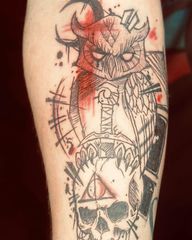 Trash polka anyone? Book with me #nolatattoo #nolatattooartist #neworleanstattooartist #neworleanstattoo #neworleanstattooshop #nola #tattoo #neworleans #tattoos #louisianatattooartist #nolatattooshop #tattooartist #louisianatattoo #frenchquarter #nolatattoer #nolasfinest #neworleansartist #nolatattoos #illustrationtattoos #trashpolka #newschooltattoo