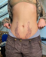 Neotribal Hip Tattoos