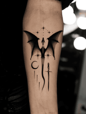 Blackwork tattoo style