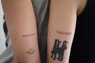 Abstract Figure Tattoo