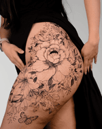 Floral Hip Tattoo