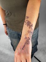 Floral Forearm Vine