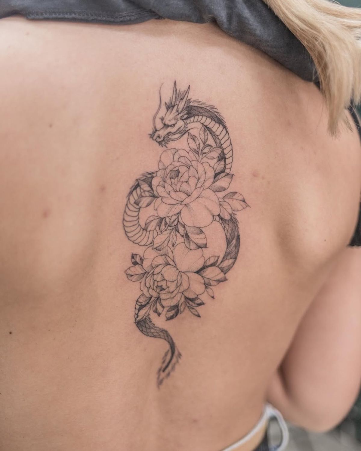 nature back tattoo
