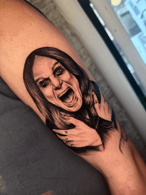 Ozzy Osbourne Screaming Portrait