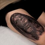 Veiled in lace. black & grey. 🖤 Now booking August–October🖤 If you’re looking for dark realism, gothic, or custom black & grey work, let’s create something unforgettable. #tattoo #losangelestattooartist #femaletattooartist #darkartists #blackwork