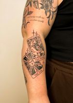 Tarot Card Sun and Moon Tattoo