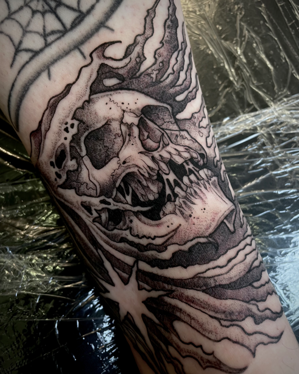 Skull with Gothic Pattern • Tattoodo