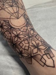 Geometric Pattern with Dotwork Shading