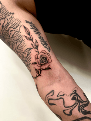 Floral tattoo style