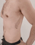 Abstract line tattoo