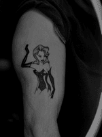 Cartoon Woman Tattoo