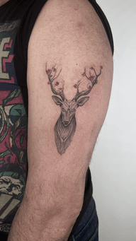 Deer Head Tattoo