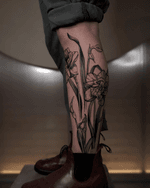 Daffodil Leg Tattoo