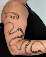 Abstract Liquid Armband