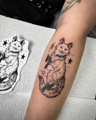 Custom fox I did during London guest spot 🦊💛