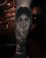 Young Man Portrait Tattoo