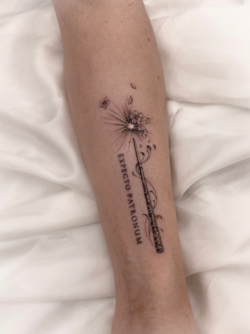 Wand Tattoo • Tattoodo, image size:809x1080