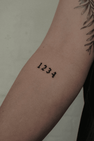 ttttoo Gothic Number Tattoo • Tattoodo