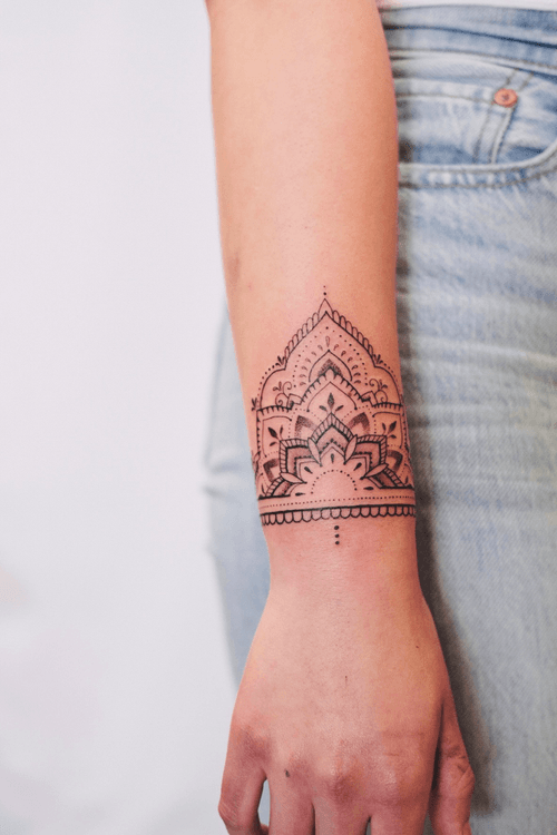 Mandala Wrist Tattoo