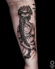 Dziękuję Dawid! @muka_studio Guest spot @sfera.ink Szczecin 22-25.04 #wraithtattoo #poludnica #noonwraith #backtattoo #monstertattoo #slavictattoo #graphictattoo #dotwork #dotworktattoo #krakówtattoo #polandtattoo #tatuazkrakow #tatuazwarszawa #tatuazkatowice #katowicetattoo #warsawtattoo #szczecintattoo