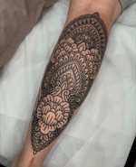 Ornamental Calf Tattoo