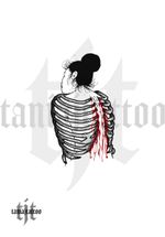 'Cut open my sternum and pull My little ribs around you' Illustration inspired by Purity Ring's "Fineshrine" Size: About 12cm (ish) Arms or legs only - message me for other placements/sizes :) 