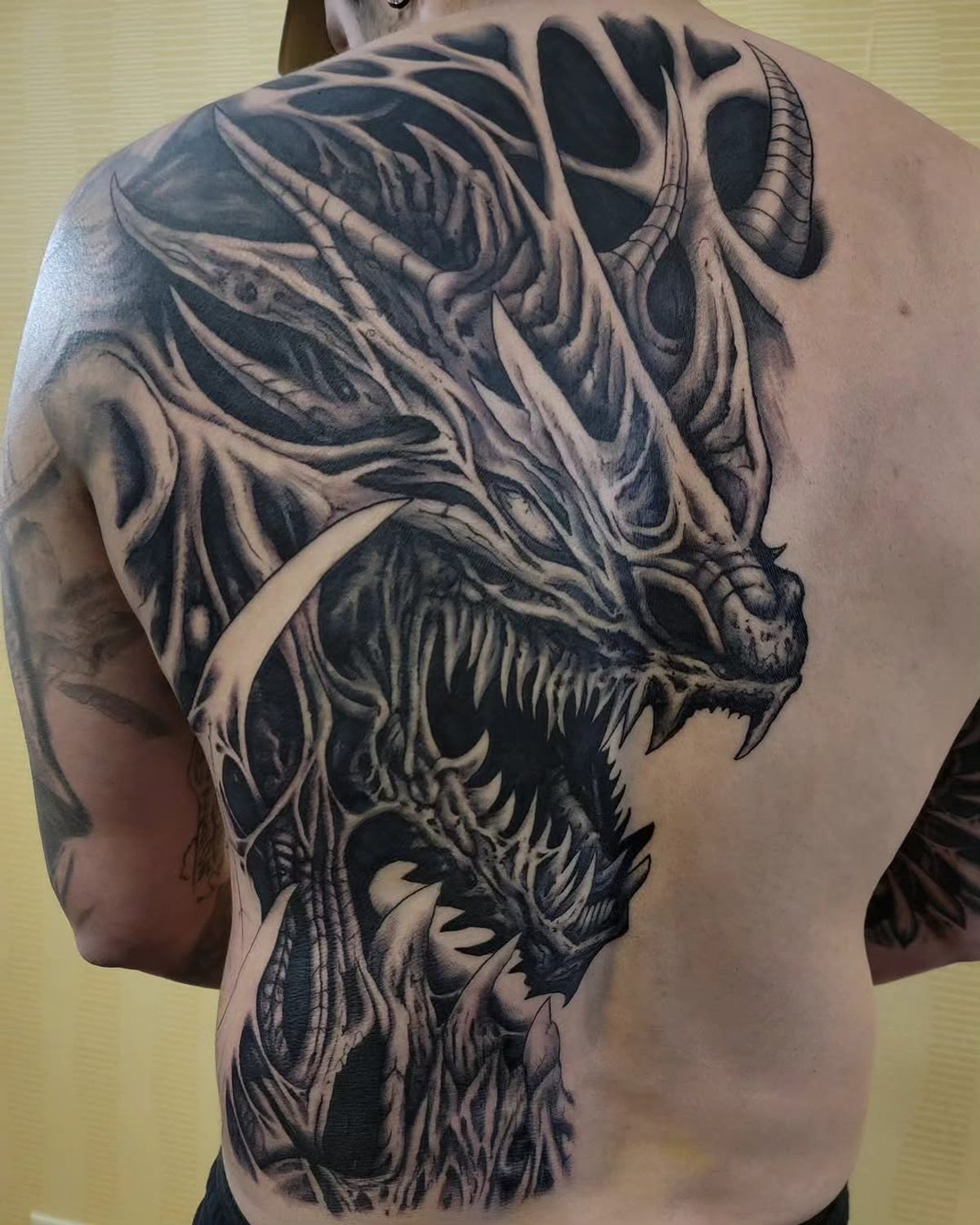 geometric beauty tattoo