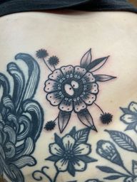 Whimsical Floral Tattoo