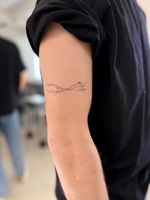 Minimalist Mountain Landscape