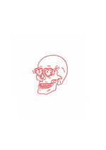 Skull with Heart Sunglasses