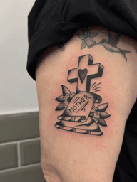 Memorial Cross Tattoo