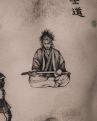 Seated Samurai Warrior