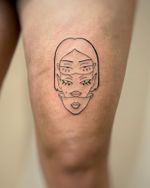 Surreal Face Tattoo
