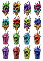 Skull Dessert Flash Sheet