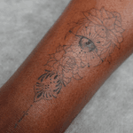 Eye Floral Tattoo