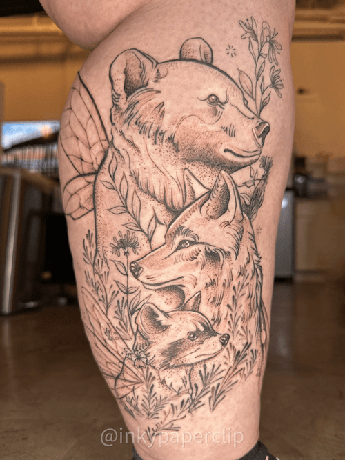 Forest Spirit Animals Tattoo