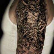Yes sir, another fresh piece,already healed,Arcangel tattoo,done in two sessions , Books open❣️