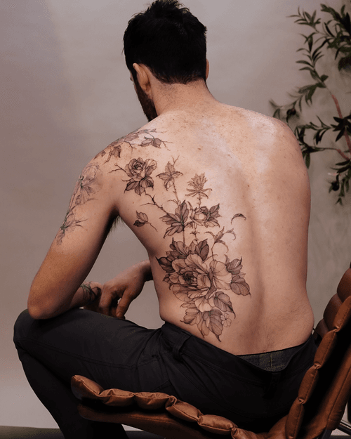 Floral Back Piece