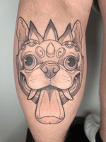 Dog Mask Tattoo