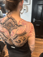 Geometric Back Tattoo