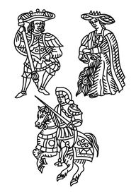 Medieval Royalty and Knight Flash Sheet