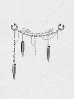 ‘Demolition lovers’ bullet chain Words can be removed/ changed !!