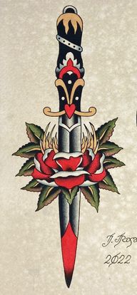 Dagger and Rose Flash