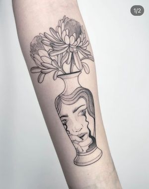 Blackwork tattoo style