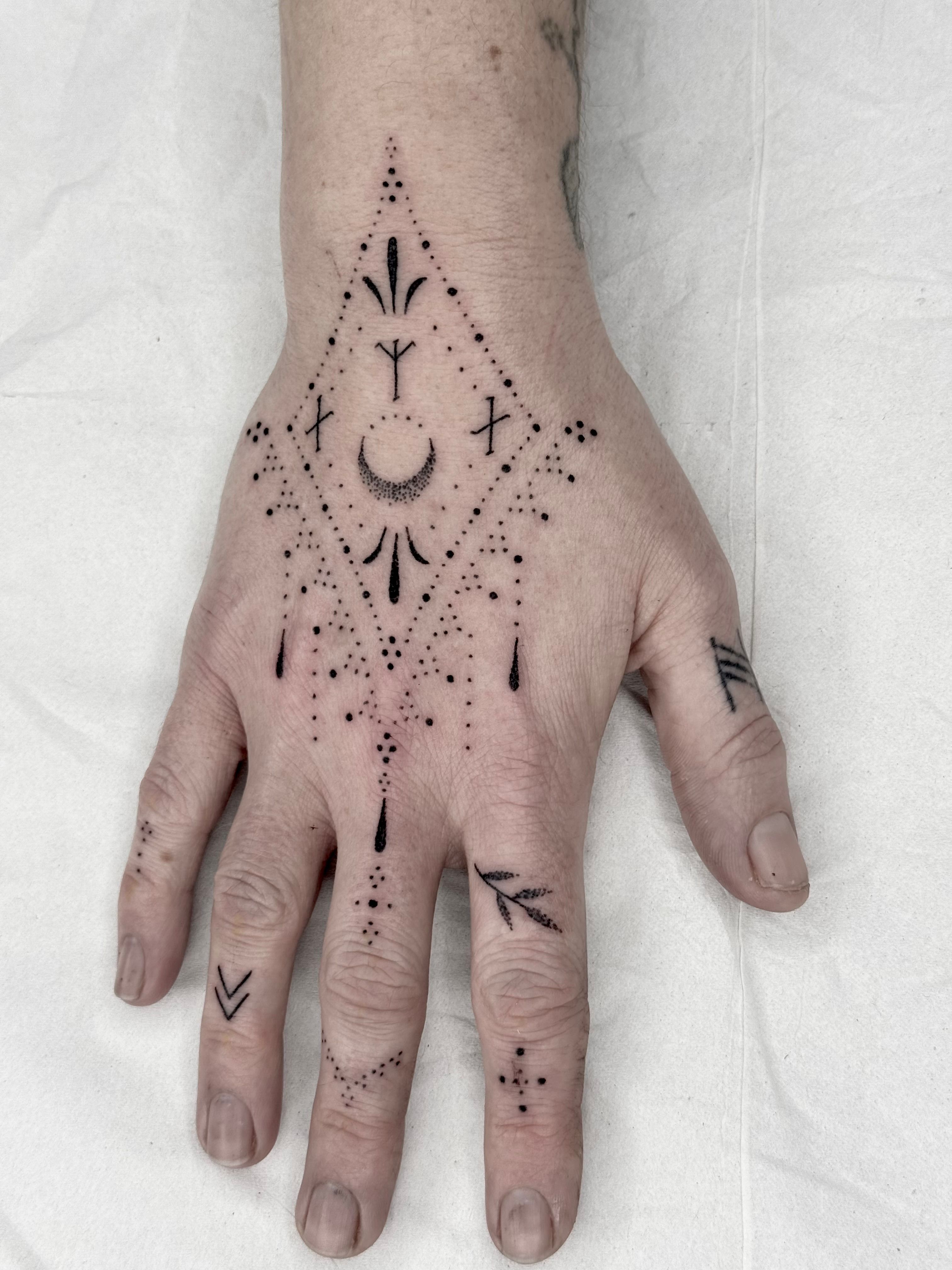 Tattoo研究 : 1.2.3.4 Hand Tattoo • Tattoodo
