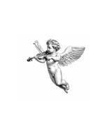 Flying Cherub Playing Violin