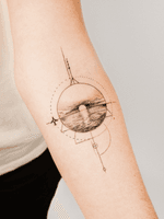 Geometric Landscape Tattoo